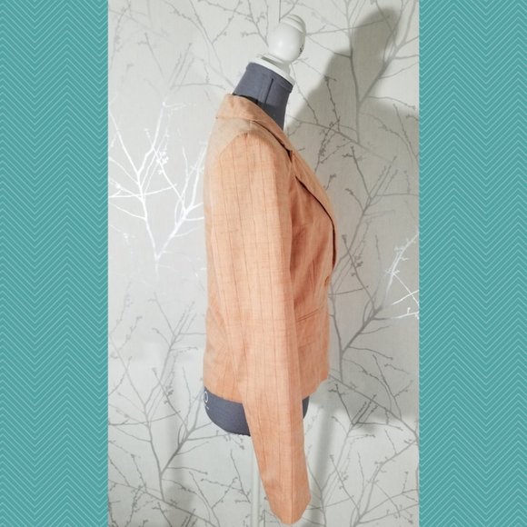 Powerline Orange Striped Single Button Blazer - Picture 3 of 5